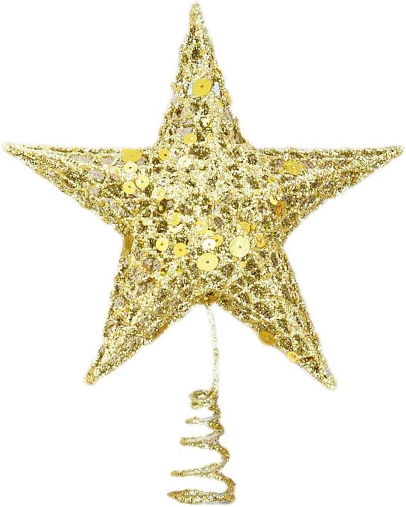 Christmas Tree Ornament Decorate Christmas Tree Decoration Supplies Star Celebrity Sequins Vertical Ornaments Star Decoration