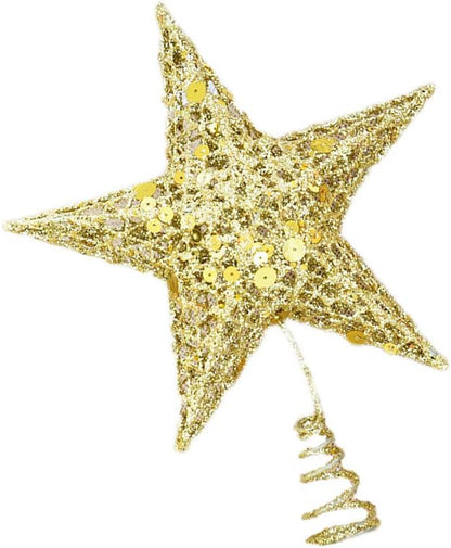 Christmas Tree Ornament Decorate Christmas Tree Decoration Supplies Star Celebrity Sequins Vertical Ornaments Star Decoration