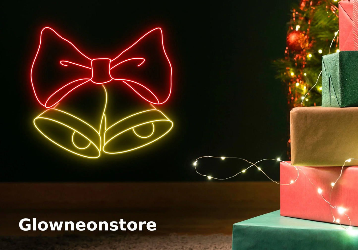 Christmas Bell Neon Sign, Christmas Led Light, Christmas Bell Decor, Christmas Gifts