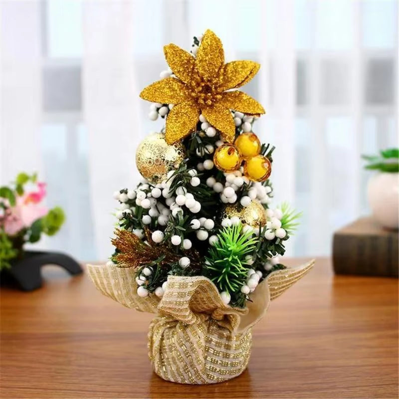 20Cm Mini Christmas Tree Christmas Desktop Decoration Christmas Tree Decoration Home Christmas Party Decoration Christmas Tree