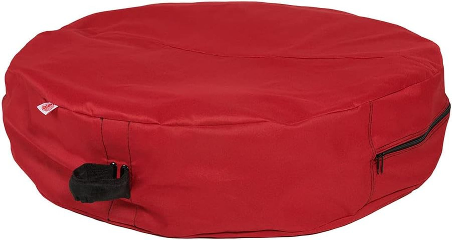 [36 Inch Wreath Storage Container] - for Christmas Wreath up to 36 Inches in Diameter | Bag Hooks Directly to Your Wire Wreath Frames to Prevent Sagging and Deformed Wreaths (36-Inch)