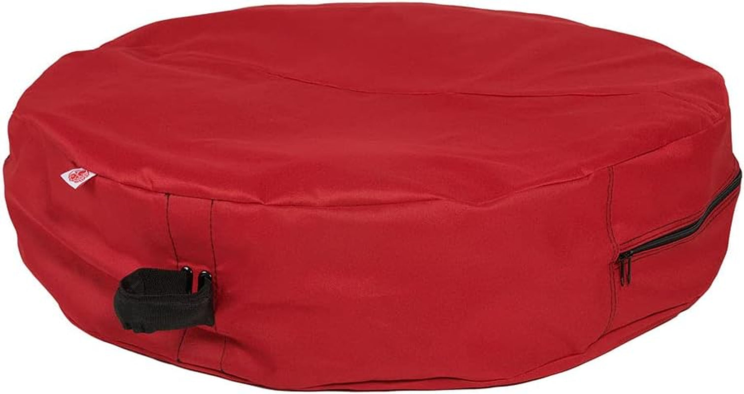 [36 Inch Wreath Storage Container] - for Christmas Wreath up to 36 Inches in Diameter | Bag Hooks Directly to Your Wire Wreath Frames to Prevent Sagging and Deformed Wreaths (36-Inch)