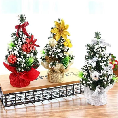 20Cm Mini Christmas Tree Christmas Desktop Decoration Christmas Tree Decoration Home Christmas Party Decoration Christmas Tree